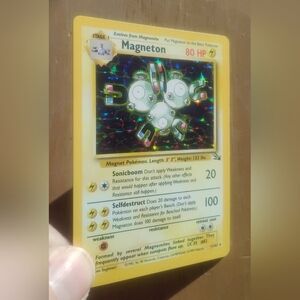 VLP WOTC 1999 Holo Magneton 11/62 Fossil Set Pokemon Card